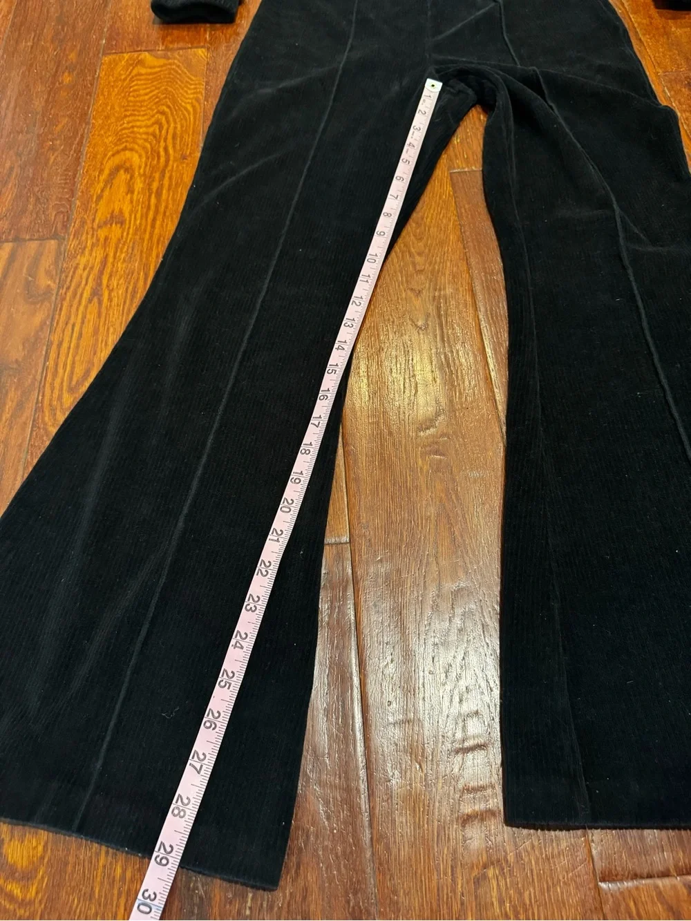 aerie Black Corduroy High-Rise Flare Pants & Jacket Set - Picture 2 of 9